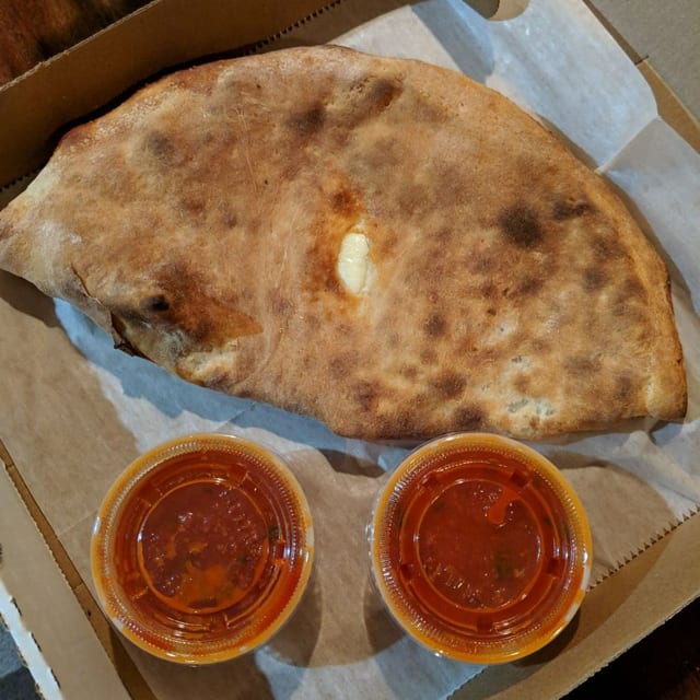 Large 14" Eggplant Parmesan Calzone.